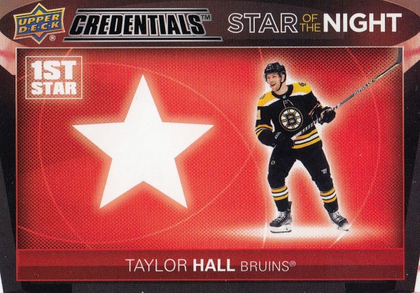 insert karta TAYLOR HALL 21-22 Credentials 1st Star of the Night číslo 1S-10